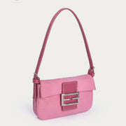 Shoulder Bag For Women Vintage Matte Pink Elegant Handbag