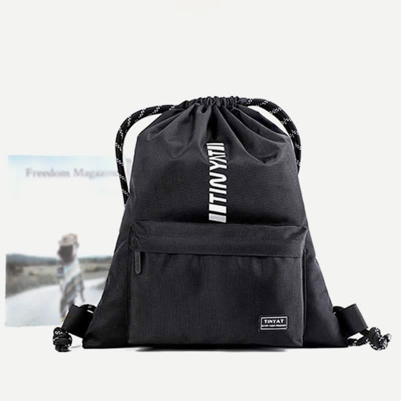 Drawstring Backpack Bag Sport Gym Sackpack Water Resistant String Bag