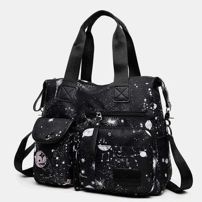 Multi-Pocket Lightweight Tote Handbag for Women Multipurpose Crossbody Shoulder Bag