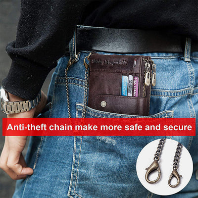 RFID Large Capacity Anti-theft Wallet With Chain